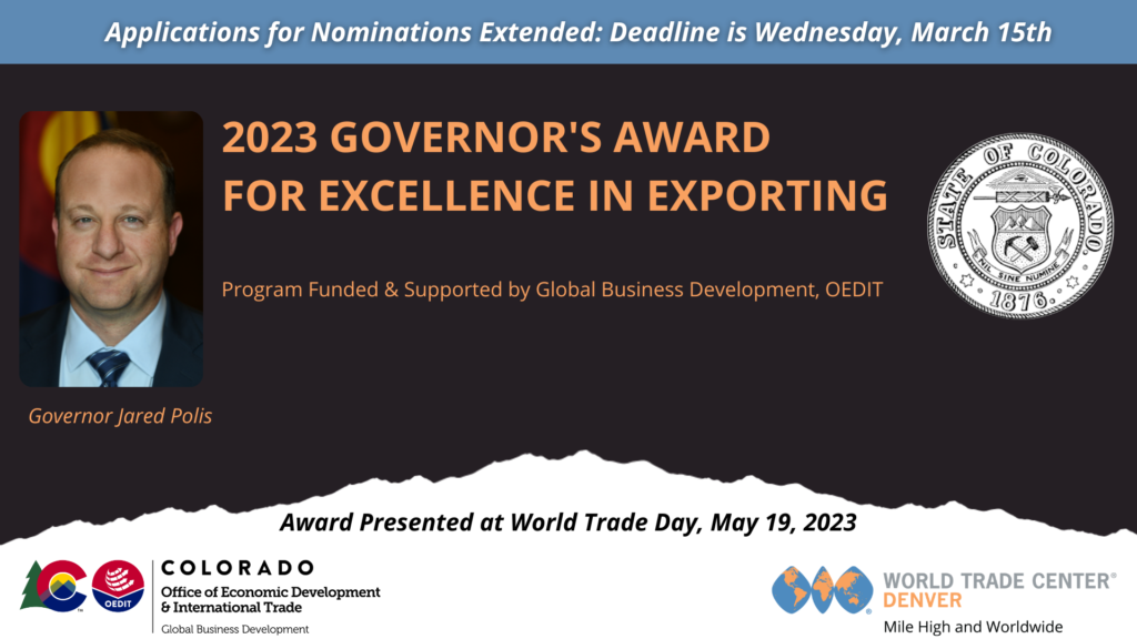 Governor's Award for Excellence in Exporting